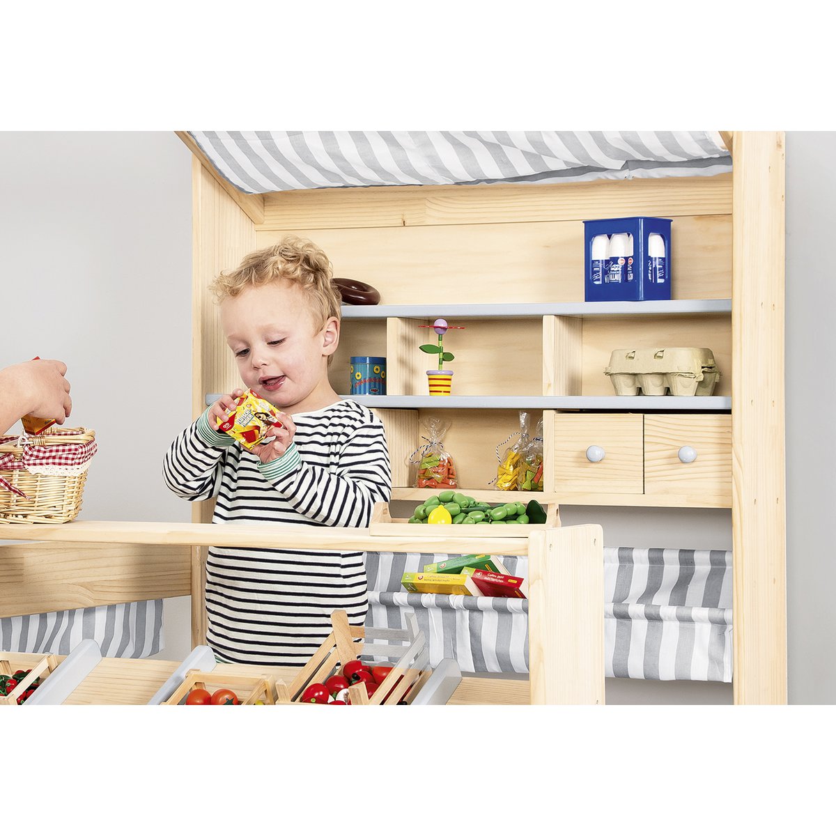 Marktstand „Lucy“, Grau