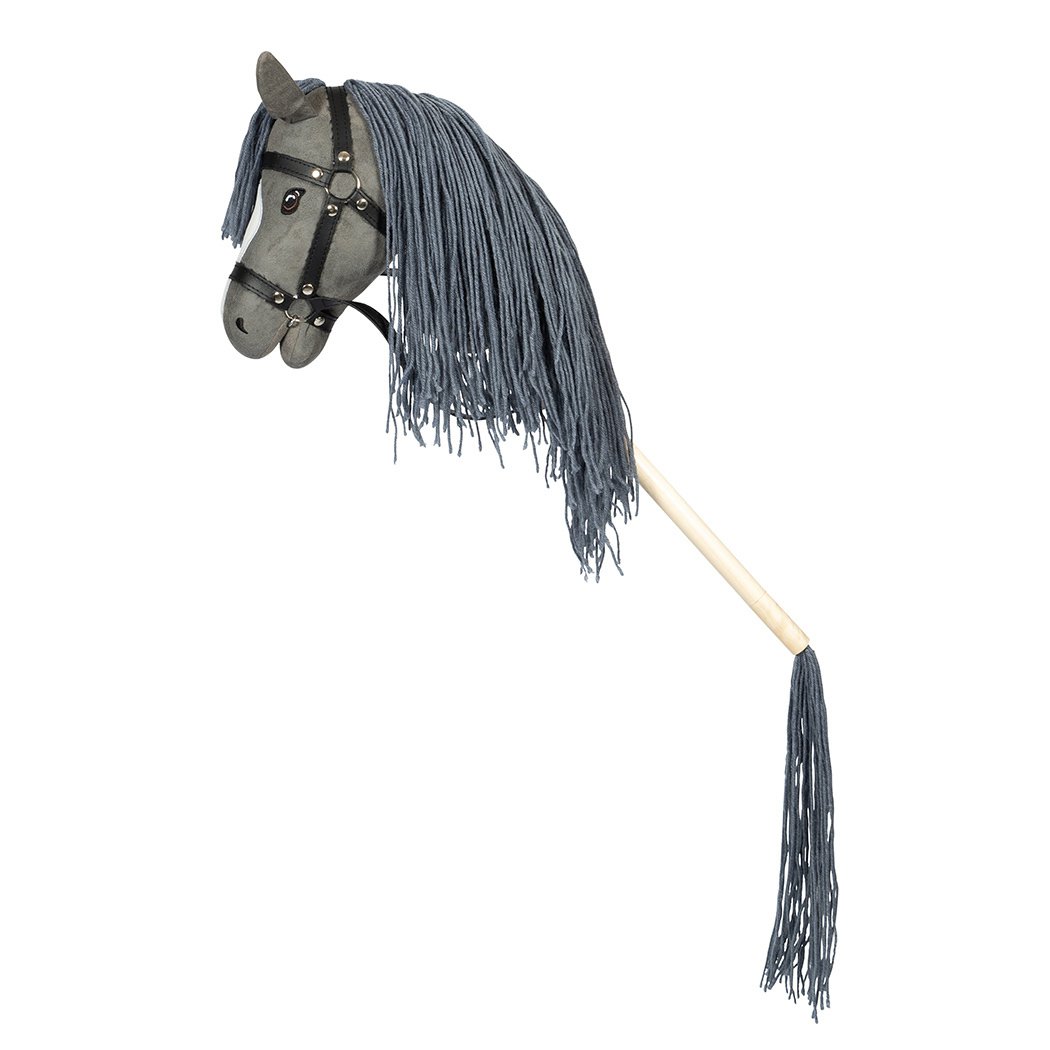 Hobbypferd offenes Maul grau