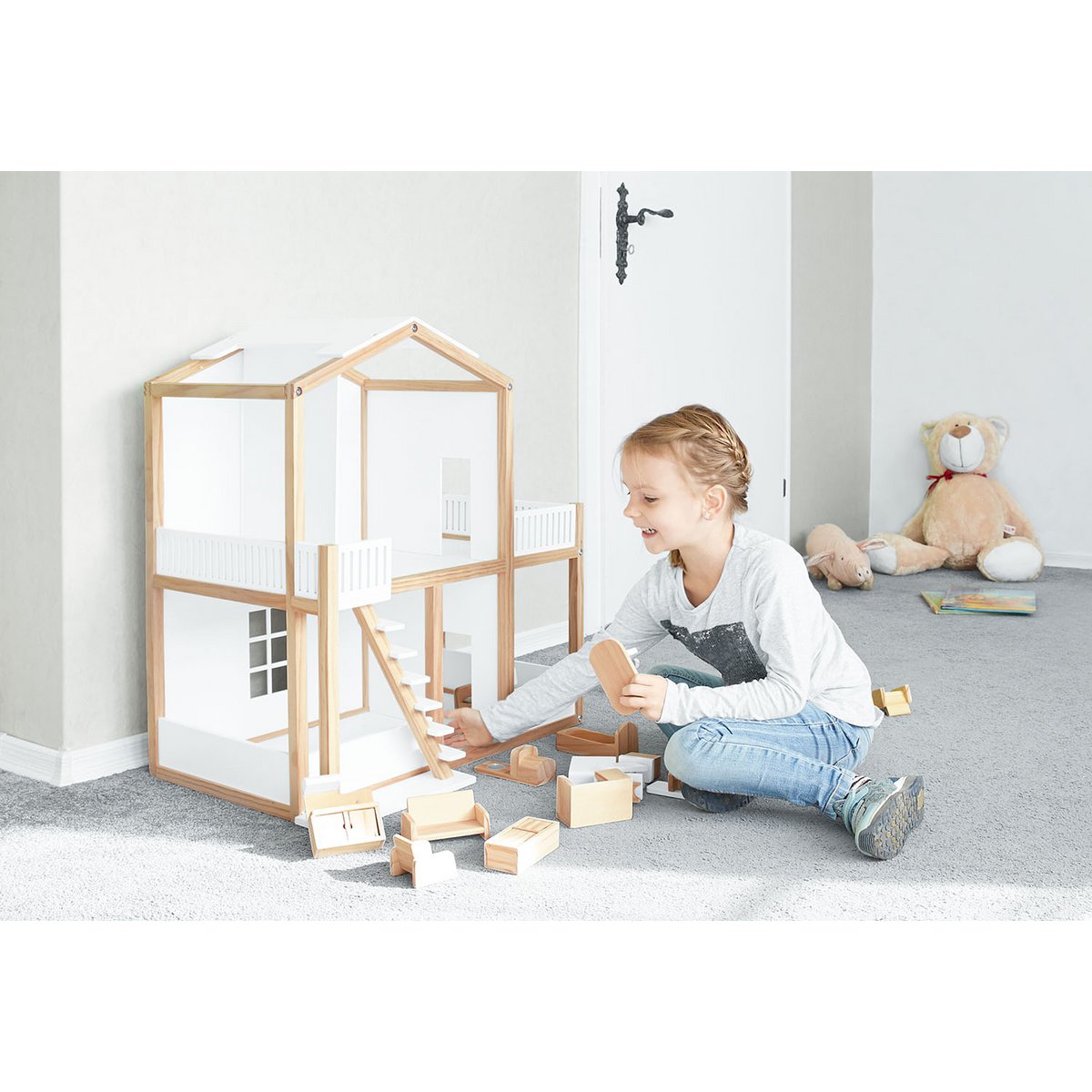 Puppenhaus „Ida”, weiß